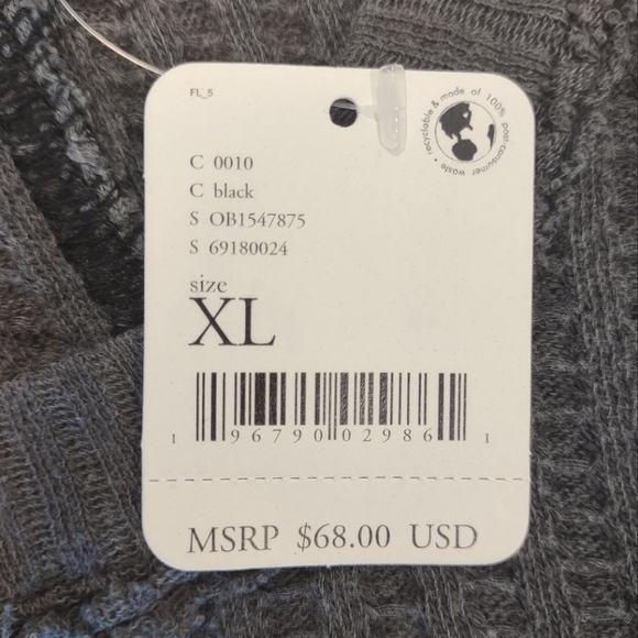 Free People Magic Thermal Top - Faded Black - XL - NWT - Picture 4 of 14